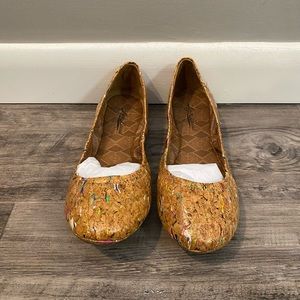 Never Worn - Lucky Brand Cork Multi Ballet Flats